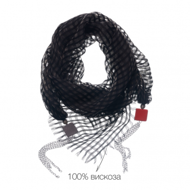 Дизайнерский шарф-косынка ручной работы 967